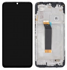 Дисплей для Xiaomi Poco M4 5G, Poco M5 4G, Redmi 10 5G, Redmi Note 11E, чорний, з рамкою, High Copy