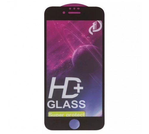 Защитное стекло ASP для Apple iPhone 6, iPhone 6S, совместимо с чехлом, Full Glue, черный