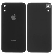 Задня панель корпусу для iPhone XR, чорна + скло камери, small hole