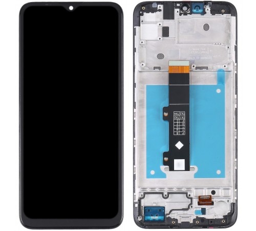 Дисплей для Motorola Moto E20 XT2155, черный, с рамкой, Original (PRC)