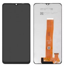 Дисплей для Samsung A125F Galaxy A12, черный, без рамки, Оригинал (переклеено стекло), A125F V04 1540410367