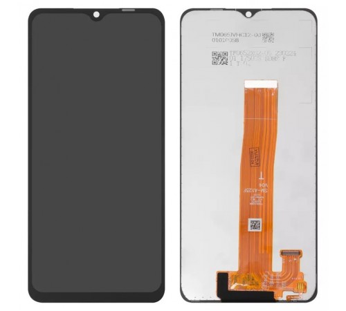 Дисплей для Samsung A125F Galaxy A12, черный, без рамки, Оригинал (переклеено стекло), A125F V04 1540410367