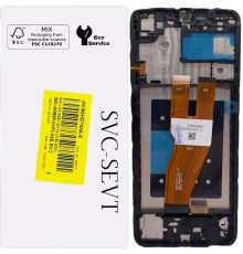 Дисплей для Samsung A055 Galaxy A05, черный, с рамкой, Original