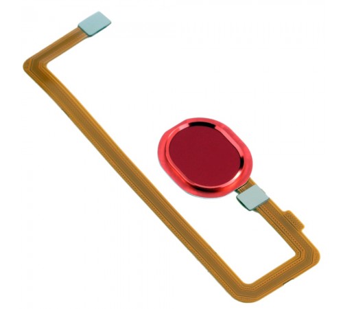 Шлейф для Samsung A107F/DS Galaxy A10s, сканера отпечатка пальца (Touch ID), красный