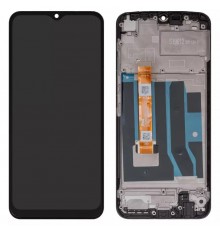 Дисплей для Realme C21Y, чорний, з рамкою, High Copy RMX3261, RMX3263, TXDI650EBAPU-61, SKI651-C99 V0.1