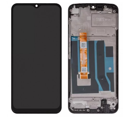 Дисплей для Realme C21Y, чорний, з рамкою, High Copy RMX3261, RMX3263, TXDI650EBAPU-61, SKI651-C99 V0.1