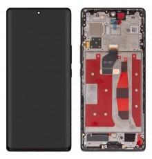 Дисплей для Huawei Honor 70, черный, с рамкой, Original (PRC), FNE-AN00, FNE-NX9