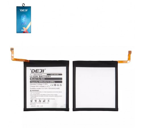 Аккумулятор Deji EB-BS922ABE для Samsung S921 Galaxy S24, Li-ion, 3,88 B, 4000 мАч Аккумулятор Deji EB-BS922ABE для Samsung S921 Galaxy S24, Li-ion, 3,88 B, 4000 мАч
