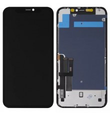 Дисплей для iPhone 11, чорний, з рамкою, Copy (TFT), JK