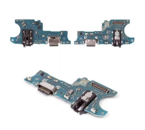 Шлейф для Samsung A037 Galaxy A03s, A037F Galaxy A03s, коннектора зарядки, с микрофоном, с компонентами, Сopy, плата зарядки