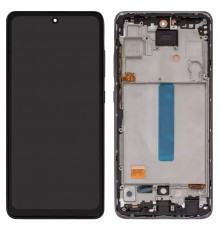 Дисплей для Samsung A525 Galaxy A52, A526 Galaxy A52 5G, черный, Best copy, с рамкой, Сopy (TFT)