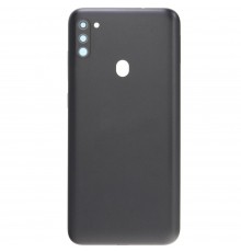 Задняя панель корпуса для Samsung M115 Galaxy M11, черная + стекло камеры
