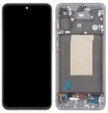 Дисплей для Samsung A566 Galaxy A56, черный (Graphite), с рамкой, Original