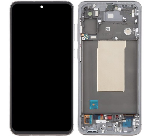 Дисплей для Samsung A566 Galaxy A56, чорний (Graphite), з рамкою, Original