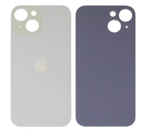 Задняя панель корпуса для iPhone 15, желтая, не нужно снимать стекло камеры, High Copy big hole