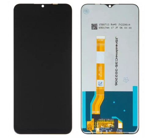 Дисплей для Realme C35, чорний, без рамки, High Copy, RMX3511, 1540432190
