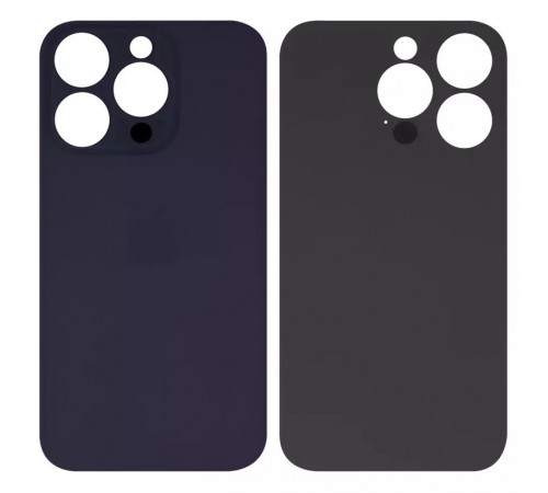 Задняя панель корпуса для iPhone 14 Pro, фиолетовая, не нужно снимать стекло камеры, big hole