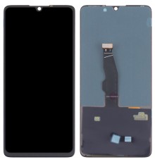 Дисплей для Huawei P30, чорний, без рамки, Оригінал (переклеєне скло)