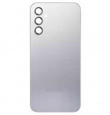 Задняя панель корпуса для Samsung A145 Galaxy A14, серебристая + стекло камеры