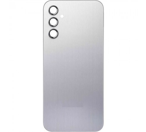 Задняя панель корпуса для Samsung A145 Galaxy A14, серебристая + стекло камеры