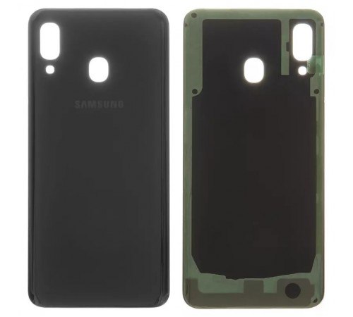 Задняя панель корпуса для Samsung A205F/DS Galaxy A20, черная Задняя панель корпуса для Samsung A205F/DS Galaxy A20, черная