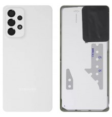 Задня панель корпусу для Samsung A736 Galaxy A73 5G, біла + скло камери