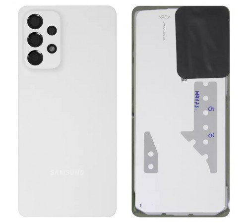 Задня панель корпусу для Samsung A736 Galaxy A73 5G, біла + скло камери