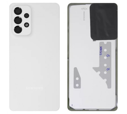 Задняя панель корпуса для Samsung A736 Galaxy A73 5G, белая + стекло камеры