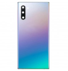 Задняя панель корпуса для Samsung N970F Galaxy Note 10, серебристая + стекло камеры
