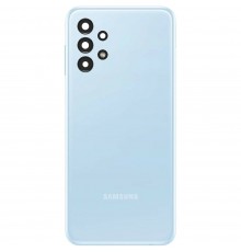 Задняя панель корпуса для Samsung A135 Galaxy A13, голубая + стекло камеры