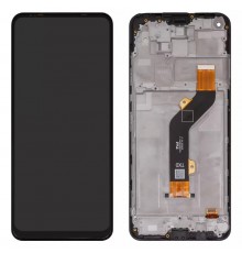 Дисплей для Tecno Camon 16, черный, с рамкой, High Copy, TXDI680EBGPX-3