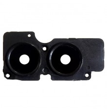 Скло камери для Samsung A055 Galaxy A05, чорне, з рамкою