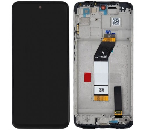 Дисплей для Xiaomi Redmi 10 Prime, чорний, з рамкою, Original (PRC)