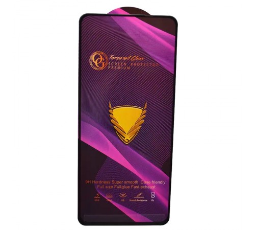 Защитное стекло для Oppo Reno 5; Realme Gt Master; OnePlus Nord CE 5G, совместимо с чехлом, Full Glue, (без упаковки), черный