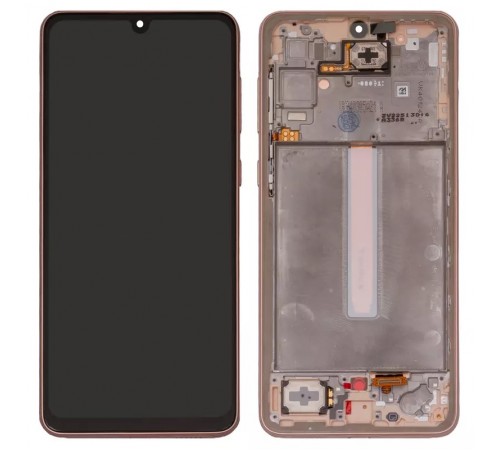 Дисплей для Samsung A336 Galaxy A33 5G, рожевий, з рамкою, Original (PRC), Peach