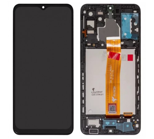 Дисплей для Samsung A326 Galaxy A32 5G, чорний, з рамкою, FLYCDI, SM-M127F_REV0.1