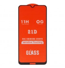 Захисне скло для Xiaomi Redmi Note 8, сумісне з чохлом, Full Glue, (без упаковки), чорний, M1906G7I, M1906G7G