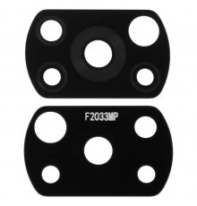 Скло камери для Xiaomi Poco X3, Poco X3 NFC, Poco X3 Pro, чорне, без рамки