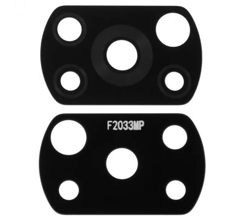 Скло камери для Xiaomi Poco X3, Poco X3 NFC, Poco X3 Pro, чорне, без рамки