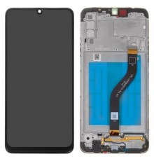 Дисплей для Samsung A207 Galaxy A20s, черный, с рамкой, Original (PRC)