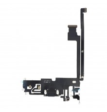 Шлейф для iPhone 12 Pro Max, конектора зарядки, синій (Pacific Blue), з мікрофоном, з компонентами, Original (PRC) 