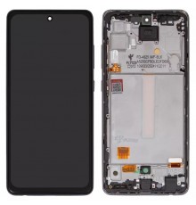 Дисплей для Samsung A525 Galaxy A52, A526 Galaxy A52 5G, черный, с рамкой, FLYCDI, (OLED 6,42")