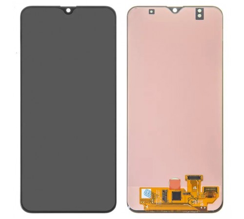 Дисплей для Samsung A307 Galaxy A30s, черный, без рамки, Оригинал (переклеено стекло)