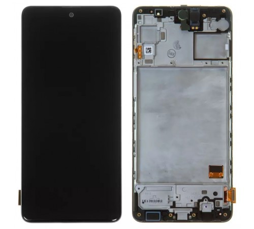 Дисплей для Samsung M317 Galaxy M31s, черный, с рамкой, Original, сервисная упаковка, #GH81-13736A/GH82-23774A/GH82-24114A