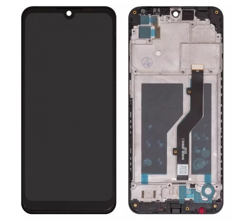 Дисплей для ZTE Blade A5 (2020), чорний, з рамкою, High Copy, SKI608-B09 V0.1