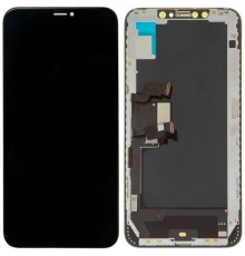Дисплей для iPhone XS Max, чорний, з рамкою, High Copy (OLED), DD OEM hard