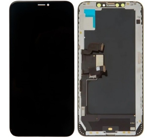 Дисплей для iPhone XS Max, чорний, з рамкою, High Copy (OLED), DD OEM hard