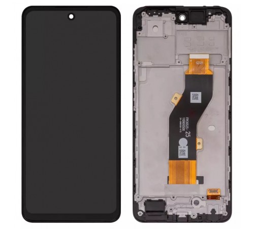 Дисплей для Tecno Spark 20 (KJ5), чорний, з рамкою, High Copy, FPC6525/FPC6615