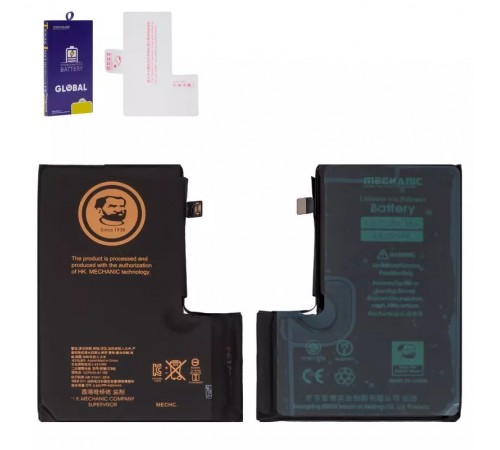 Аккумулятор Mechanic для Apple iPhone 12 Pro Max, Li-Polymer, 3,8 В, 4420 мАч, повышенная ёмкость, original IC
