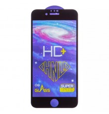 Защитное стекло ASP для Apple iPhone 6, iPhone 6S, iPhone 7, iPhone 8, iPhone SE 2020, 0,33 мм 9H, совместимо с чехлом, Full Glue, черный, HD+